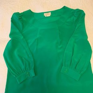 Kate Spade silk green top. Like new! Excellent condition. Fall closet clean out!